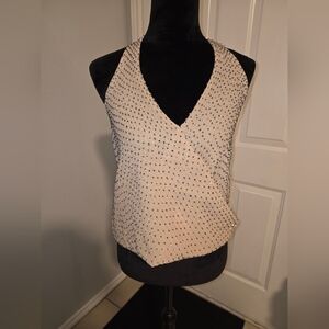 Cream Halter Top